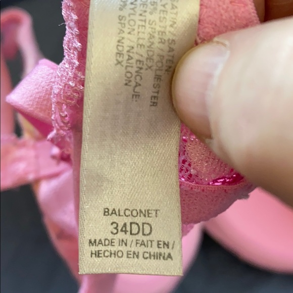 VS PNK/YELO Lightly lined Underwire, Sz, 34DD. - Picture 5 of 6